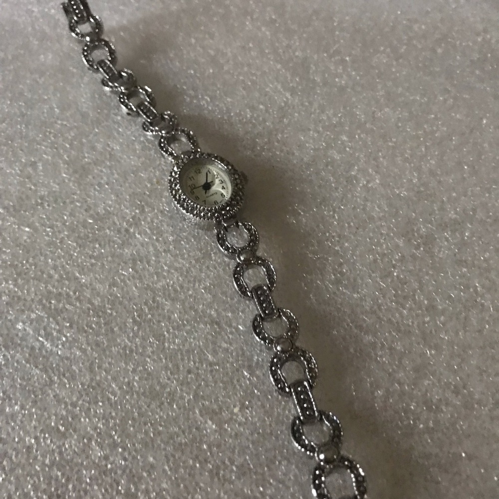 Silver Link Bracelet Watch - Women Accessories
